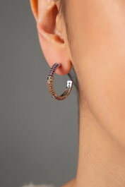 Heliophilia Silver Pendientes de Metal Multicolor CKP9153
